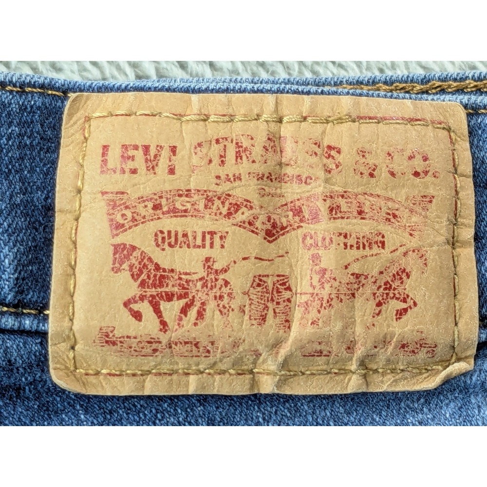 Levis Classic Bootcut Jeans Womens 29 Blue Stretch Denim Mid Rise 39252-0004 - Picture 4 of 13